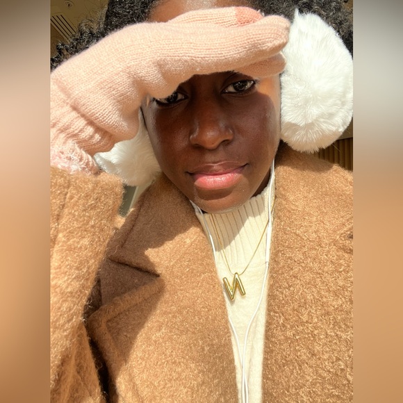 Pink Gloves Touchscreen Knit Ribbed Warm Winter Fuzzy Cuff Cozy Lined Glove Bow - Picture 3 of 17